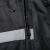 成楷科技 劳保长款雨衣成人反光加厚雨披防暴雨 斜纹春亚纺布CKB-YX016 黑色2XL码 1件