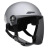 认证头盔电动车摩托车男女士安全帽电瓶车夏季防晒半盔四季通用 白色透明镜 3C头盔