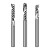 褚岳 单刃螺旋铣刀3.175铝用PVC亚克力铣刀钨钢右旋广告雕刻机刀具 2.0X12X3.175 