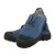 双安 新型耐油鞋蓝色 注塑包头棉布防滑耐磨工地工作劳保防护鞋 布面橡胶耐油鞋 40