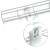 沃数 网格桥架 DZ50 镀锌网状线槽地装支架 1个 用于宽50mm钢丝网架地面或机柜顶部安装