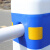 赫钢 塑料隔离墩 警示柱防撞桶 公路护栏围栏反光分流桩 4米长蓝白连接杆