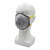 耐呗斯KN95头带式 活性炭无呼吸阀杯型口罩 NBS9503C外置鼻梁 1盒 20只/盒