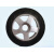 轨电动门伸缩门轮子配件折叠大门头125驱动轱辘橡胶滑轮小轮 华捷胜雪地防滑轮