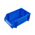 塑料零件盒斜口物料工具盒组合式物料盒货架配件螺丝收纳盒 长宽高250*160*115mm4根支柱1块 蓝