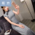 蕉京法式旗袍年气质复古中国风长款改良版年轻款少女连衣裙 粉色501 9001绿色 S建议75-95斤