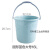 塑料手提小水桶大号加厚洗衣桶储水桶洗车圆桶塑料桶 大号北欧蓝