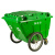 塑料环卫垃圾车 大型垃圾桶小区物业学校手推保洁清运车环卫车 蓝盖白桶 默认
