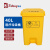 途百医疗垃圾桶医院诊所实验室专用废物黄色污物桶商用带盖 脚踏款40L