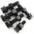 金佩奇 黑8.8级外六角螺栓螺母弹垫平垫套装 M10*180 一套价 高强度螺丝钉螺大全