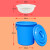 泔水干湿过滤分离带滤网垃圾桶大号厨房厨余茶水茶叶沥水潲水桶篮 白色100K型+沥水篮