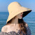 宜肤户外出游遮阳帽 双面戴可折叠渔夫帽 大帽檐防晒沙滩帽1905 黑色