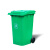 240L塑料环卫垃圾箱100升社区室外果皮120工业大型大号户外垃圾桶 50L加厚款带轮 默认绿色