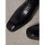汤姆福特（TOM FORD） 618男士BAILEY鳄鱼纹压花皮质切尔西靴 Black 11 UK