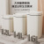 欧润哲 智能垃圾桶PP奶白色感应垃圾桶16L（三模式）电池款 室内户外办公室单位机构酒店房间公司厨房垃圾卫生桶感应方桶
