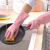 东部工品 洗碗刷碗家务洗衣服手套女橡胶皮PVC胶皮薄款手套  莫兰迪粉S（3双） 