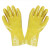 全浸塑防水手套橡胶杀鱼止滑防滑耐磨耐油加厚干活胶皮工作劳保用 黄色浸塑手套（10双） 均码