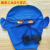 礼丝汀帆布面罩电焊工面罩护脸电焊眼镜头戴式二保焊焊工护脸 1个蓝护耳款帆布面罩+1灰眼
