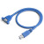 福为胜（FUWEISHENG)USB3.0延长线 带耳朵螺丝孔数据连接线 蓝色1米 FWS-USB3.0L 1M