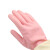 赫思迪格 胶皮清洁手套 乳胶橡胶耐用耐磨光里手套双色  深粉M码5双 