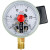 红旗牌氧气电接点压力表YOX-100气压表测压氧压禁油25MPA电触点表 0~0.25mpa 相 0~10mpa 相当于100公斤