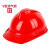 安全帽抗冲击工厂工程帽加厚透气旋钮式轻便式调节玻璃钢半盔abs V型透气红色-F49-E15