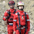 新式工作服消防服套装应急抢险救援服作训服耐磨套装套装男 蓝条腰带均码 L175130150斤