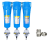 樱普顿（INGPUDON）压缩空气精密过滤器空压机油水分离器冷干机干燥器 【024】QPS三联+3浮球排水器 
