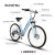 EUNORAU有诺D5青春版电助力自行车锂电城市通勤代步轻便女士弯梁自行车 桃粉色 S（建议身高150-165CM）