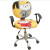 电脑椅子套罩通用办公室卡通可爱凳子套坐垫分体学习转椅座套 小可爱分体