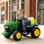 网红超大号儿童电动拖拉机玩具车可坐人带斗宝宝礼物遥控双人汽车 绿 12V12超威+遥控--无拖斗 双驱动
