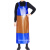 双层牛筋围裙加厚加大耐磨耐用工作上班劳保石材屠宰防水防油围裙 深蓝单层围裙 120*90