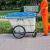 伏加瑞伏加瑞400L保洁车手推塑料环卫垃圾车大号户外垃圾桶市政物业垃圾清运车 灰色 整车带盖