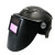 变光面罩式电焊防护面罩氩弧焊气保焊太阳能变光焊帽 黑色（12块保护片和2个电池）