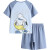 迪士尼（Disney）儿童男女童睡衣短袖套装可爱卡通家居两件套23夏DB321XX03蓝110