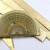 黄铜三角尺 铜直尺卡尺 复古半圆仪量角器 三角板绘图铜尺 波浪尺 0-10cm等腰三角尺