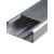 铝合金面板线槽120*50智能充电桩插座86型面板开关多功能方线槽 三通银灰色