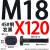 汐茨 45#钢T型螺丝冲床铣床螺栓杆t形模具压板螺丝M8-M36等定制 M18X120【45#钢 T型】 