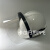 以勒PC305E面屏头盔式安全面罩高清透明PC面具打磨面板无金属绝缘面罩防尘面具防化面屏 MSA白帽+PC305E短款面屏
