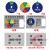 设备状态标识牌工厂标牌定做机器运行待机维修管理分区提示牌现货 B款蓝色手柄带卡位 6x6cm