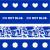 现货DIY手账贴纸日本和纸胶带ins风克莱因蓝心形红蓝紫手账胶带 克莱因蓝12mm*5m（4卷）