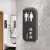 男女卫生间指示牌酒店WC厕所标识牌门牌双面侧装洗手间提示牌 男女竖一套 磨砂 男女竖一 13x28.5cm
