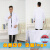 白大褂实验室专用白大褂长袖医生夏季短袖男女大学生化学实验室药 男短款小褂短袖 XL