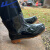 回力雨鞋男士短筒防水不易滑胶鞋加厚耐磨水鞋57黑色42