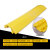 中科神龙 PVC盖板电线铺线板 过线槽舞台软管保护  三线槽橡胶减速带道路2槽 黄色【100*23*4cm】