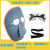 电焊面罩眼镜焊工眼镜面具轻便护脸透气防强光防打眼防烧脸电气焊 1面罩1白镜1绑带