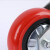 海斯迪克 HKC-312 塑芯韩式脚轮红色 聚氨酯PU脚轮平板车轮 8寸定向轮