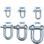 硕达建联 直型卸扣镀锌吊环 起重卸扣 吊装配件 单位：个 M30【承重3.5吨】 