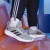 阿迪达斯 （adidas）官方舰店男鞋24新款网面透气休闲鞋轻便缓震舒适跑步鞋出游运动鞋 GV9980/经典三条纹彰显品牌 40