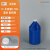 500ML12L手提塑料罐10升抽手罐 香精香料瓶液体化工4KG试剂圆瓶 1L蓝简(实际容量1.9L) 配铝